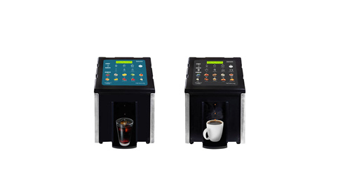 cold flavor shot and hot flavor dispensers