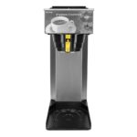 stainless steel cabinet, black plastic base, pour-over AK-LD brewer