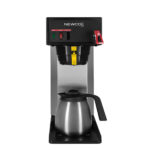 stainless steel cabinet, hot water faucet, FC-TS lowest height brewer, shown with thermal butler carafe