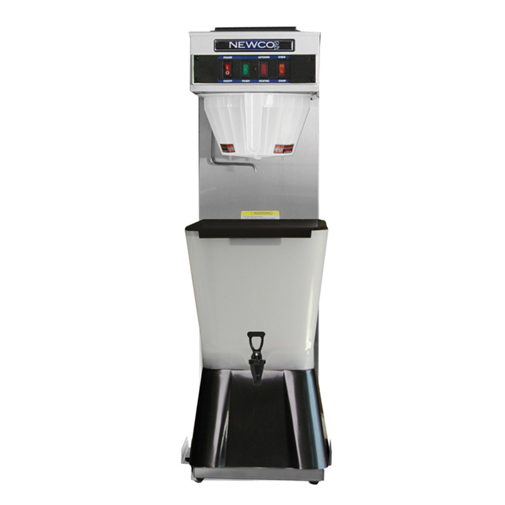 stainless steel cabinet NKT3-NS2 Iced Tea Brewer, shown with 3 gallon dispenser