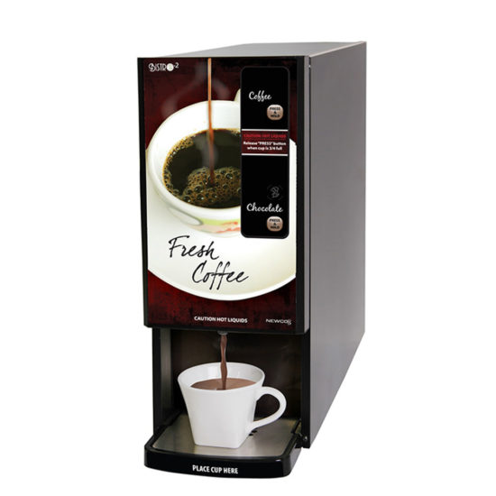 black cabinet single serve Bistro 2 dispenser