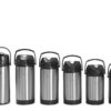 The ACE-TS brewer sits beside a row of dispensers of various sizes. There are nine dispensers in the image.