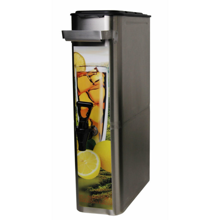 slim stainless steel Skinny Tall Tea 3 gallon dispenser with tomlinson faucet