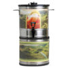 stainless steel Stackable 3 GAL. Tea Urn, stainless steel stand, and black plastic lid