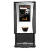 black powder coated cabinet LCD Touch brewer with drip tray