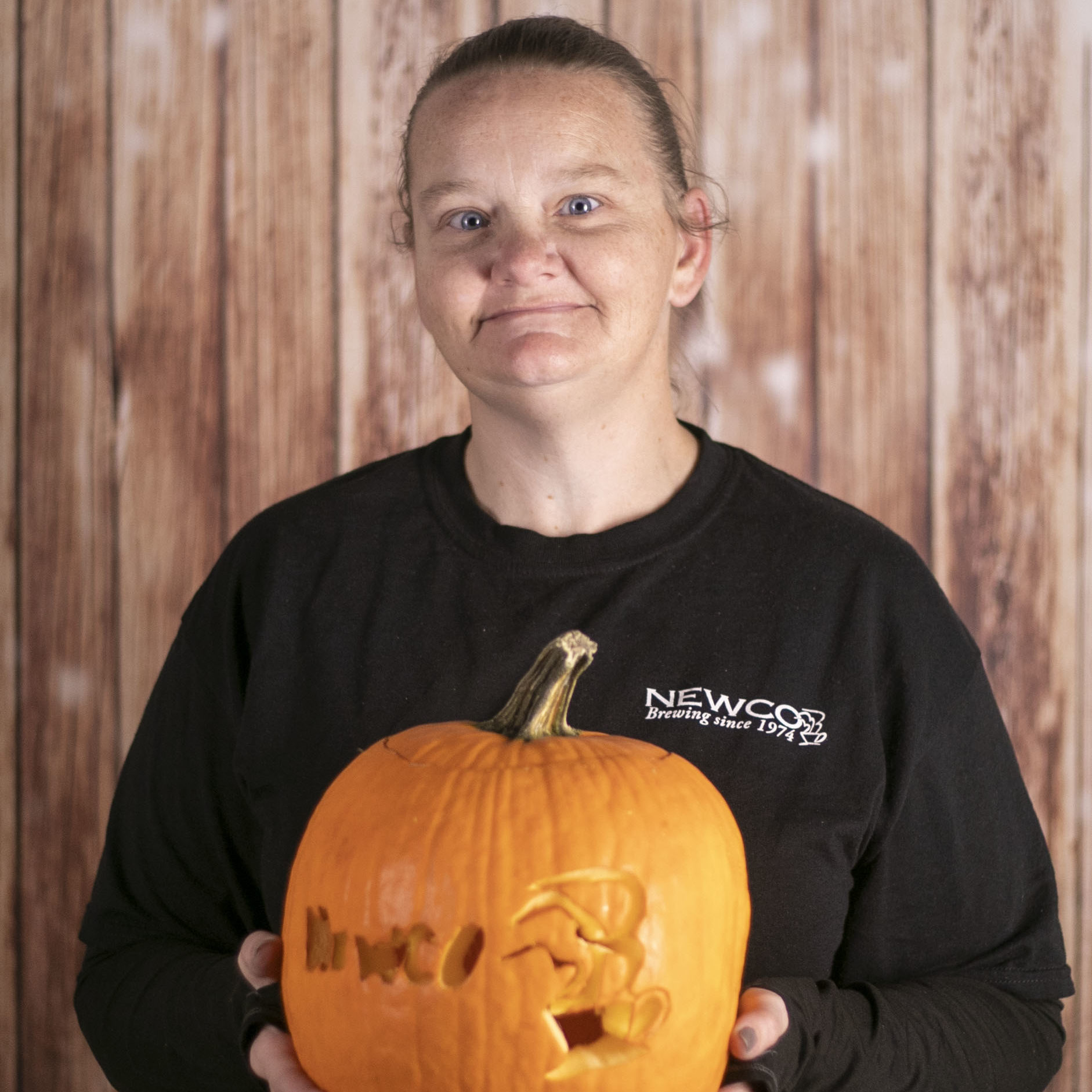 Newco Halloween 2019 third place winner of pumpkin carving contest