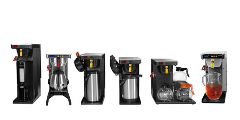 Six models with theirs dispensers for the 20:1 brewer series