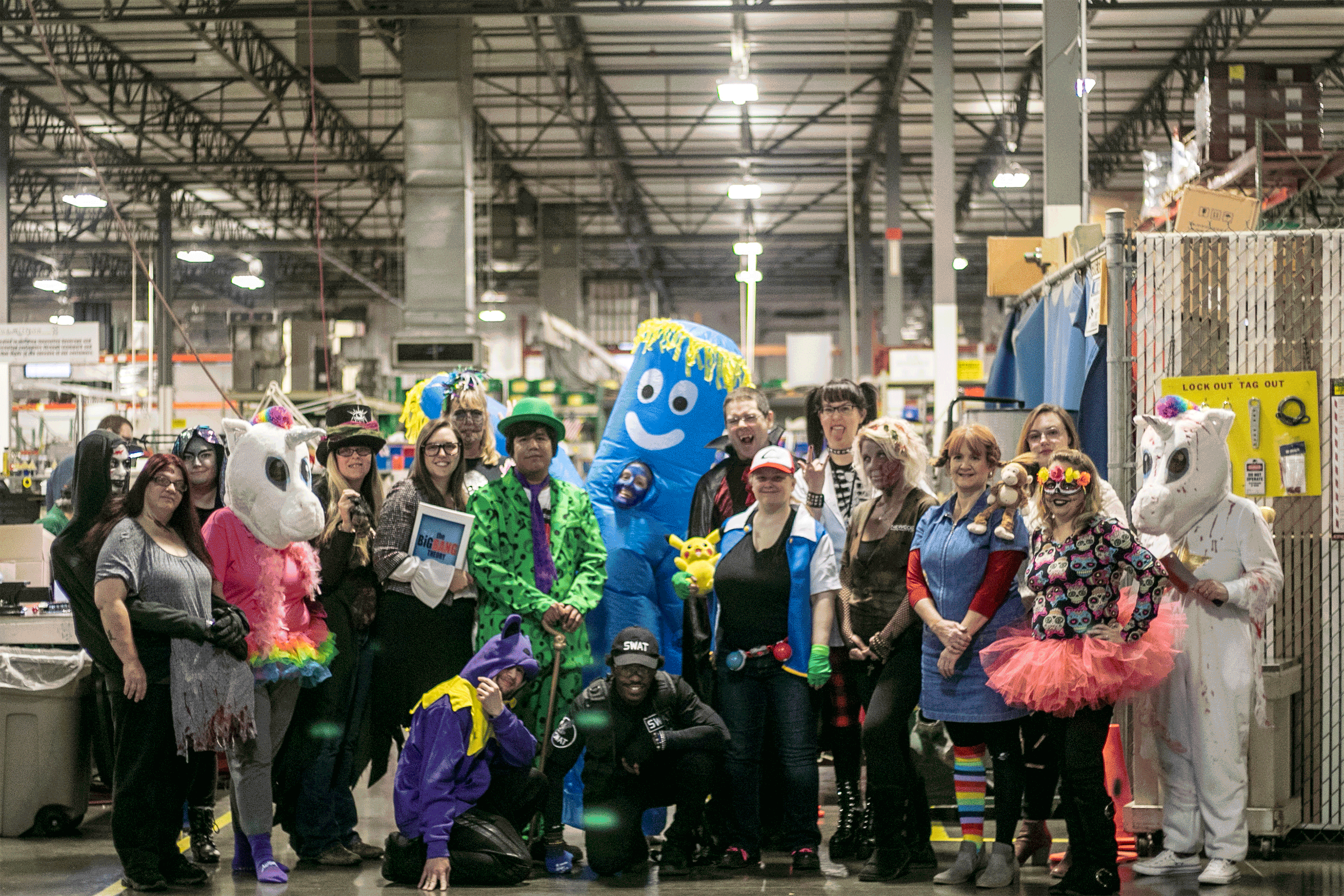 19 people in costumes for Newco Halloween Costume 2019
