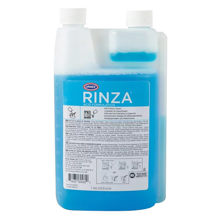 A bottle of Rinza Liquid cleaner