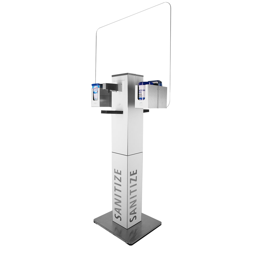 Hand Sanitizer Dispenser with Adjustable Floor Stand