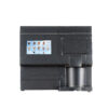A black soft pod brewer, cut out and facing the camera squarely. The screen shows 13 drink options.